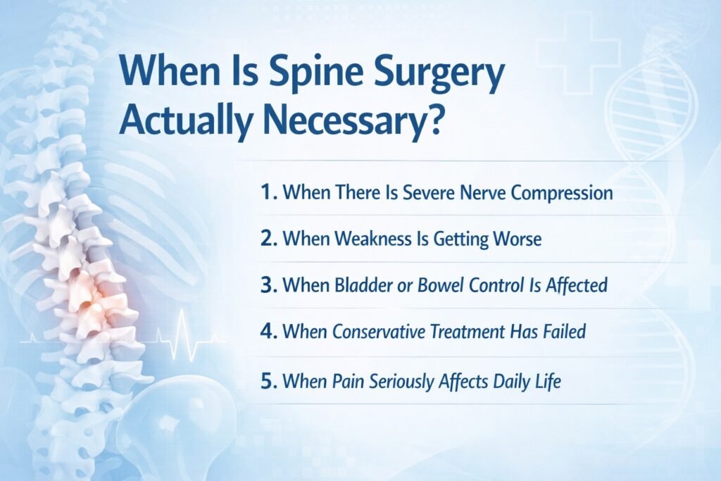 What Conditions Can Lead to Spine Surgery?